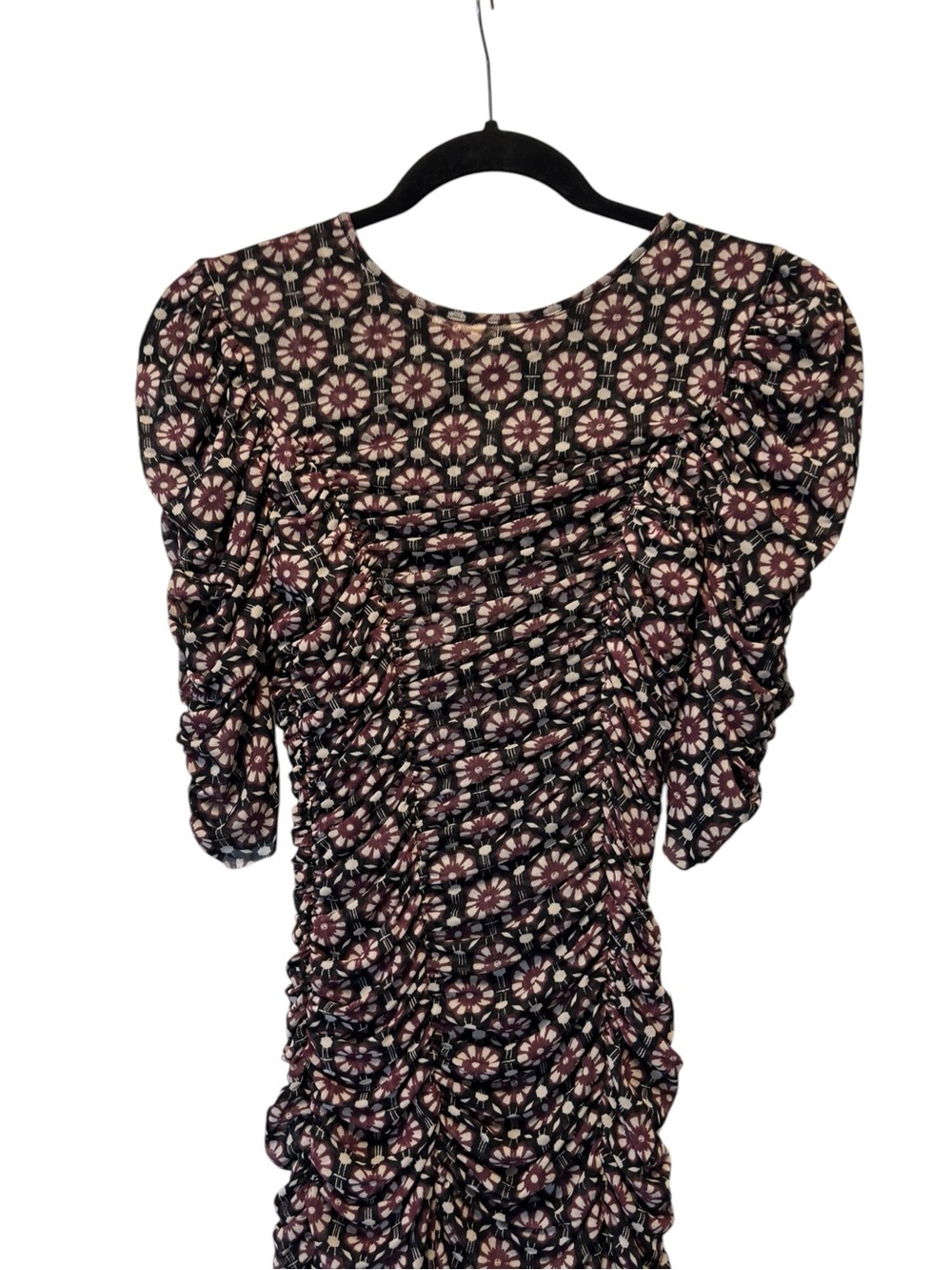 FREE PEOPLE Briella Twilight Combo Ruched Slit Midi Dress - Picture 4 of 12